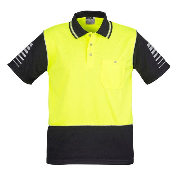 Syzmik Polos / Shirts Yellow/Black / S Syzmik Men's Hi Vis Zone Polo