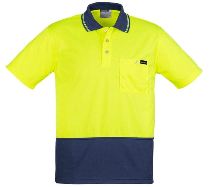 Syzmik Polos / Shirts Yellow/Navy / 2XS Syzmik Men's Comfort Back S/S Polo