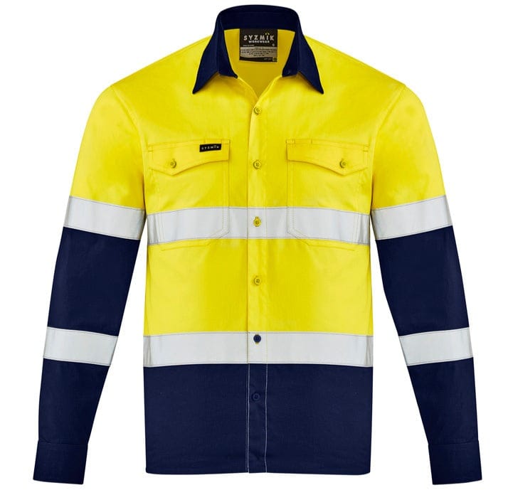 Syzmik Polos / Shirts Yellow/Navy / 2XS Syzmik Men's Lightweight Bio Motion Shirt