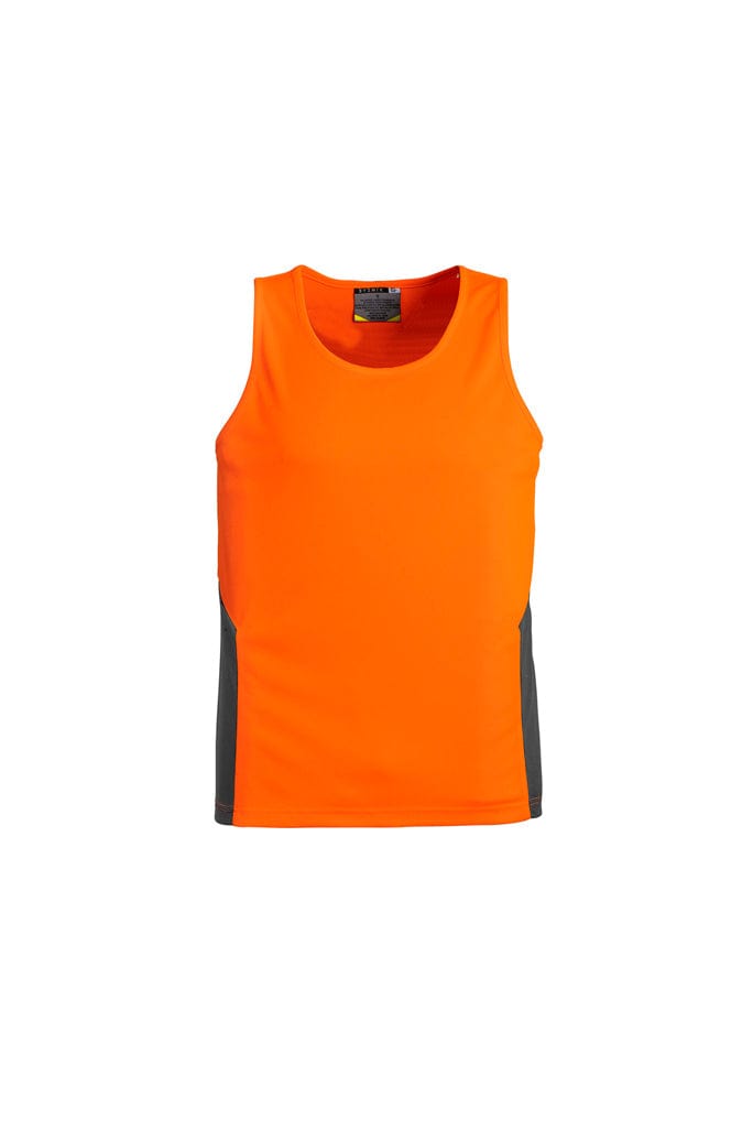 Syzmik Tanks / Singlets Orange/Charcoal / 2XS Syzmik Unisex Hi Vis Squad Singlet