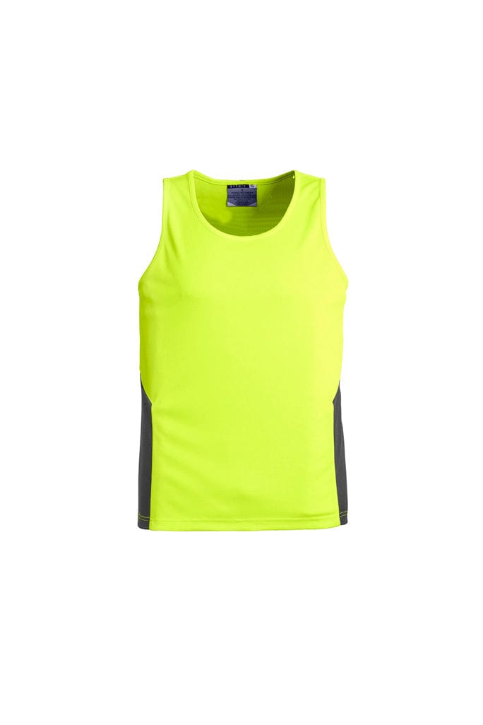 Syzmik Tanks / Singlets Yellow/Charcoal / 2XS Syzmik Unisex Hi Vis Squad Singlet
