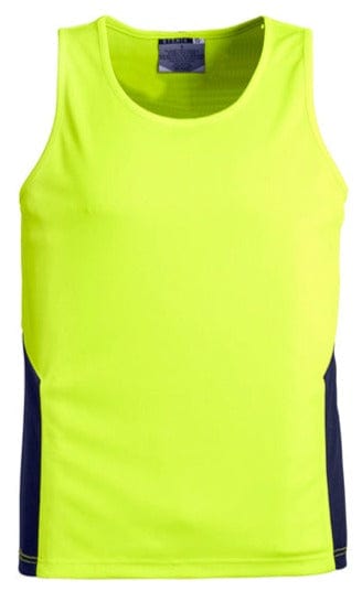 Syzmik Tanks / Singlets Yellow/Navy / 2XS Syzmik Unisex Hi Vis Squad Singlet