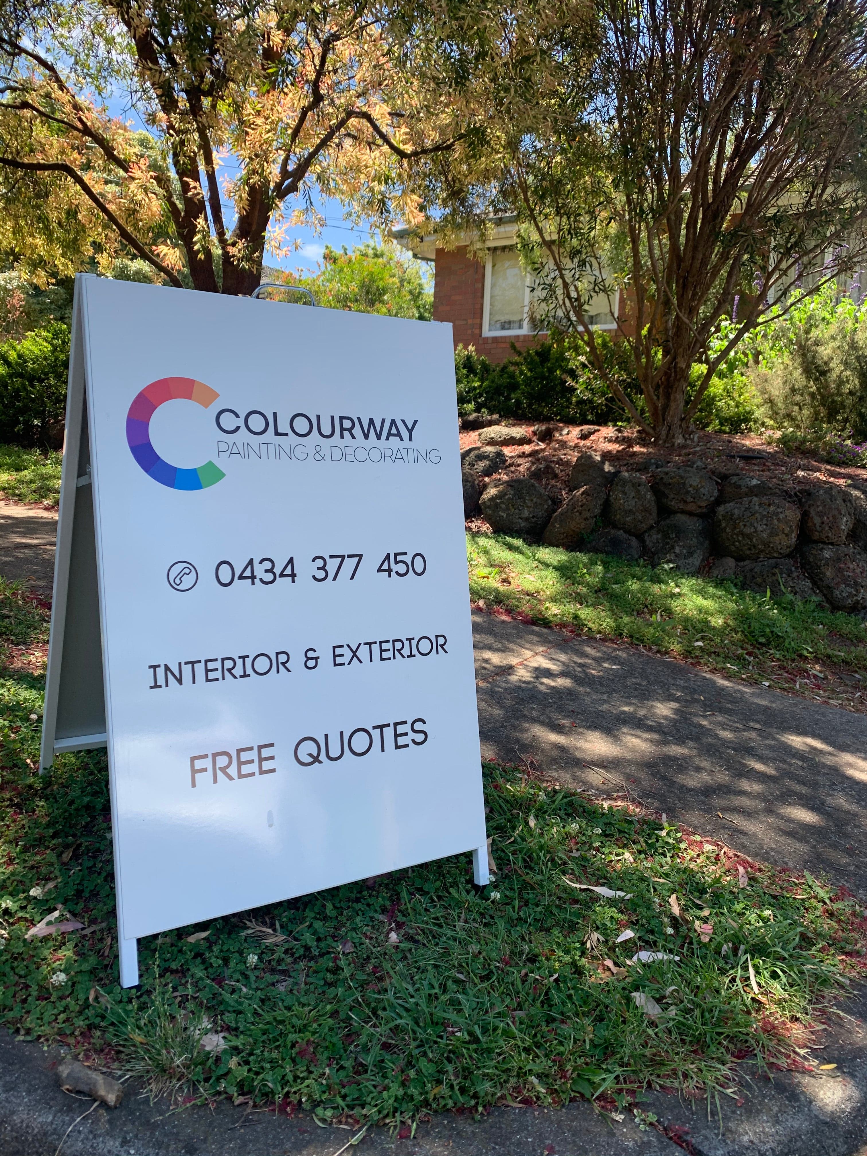 The Colour Cartel Decals / Signage Colorbond A-Board