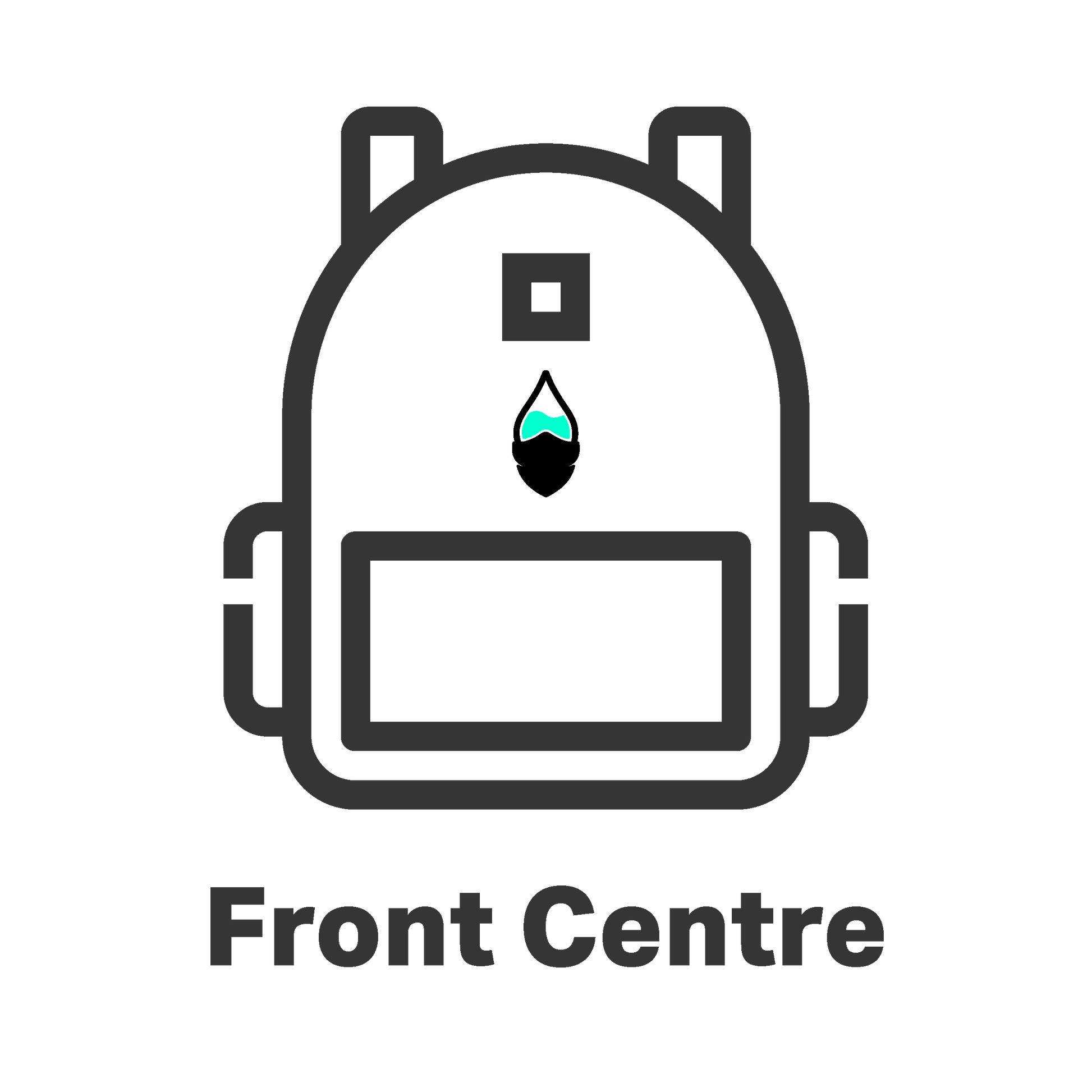 The Colour Cartel Print Position Backpack Centre
