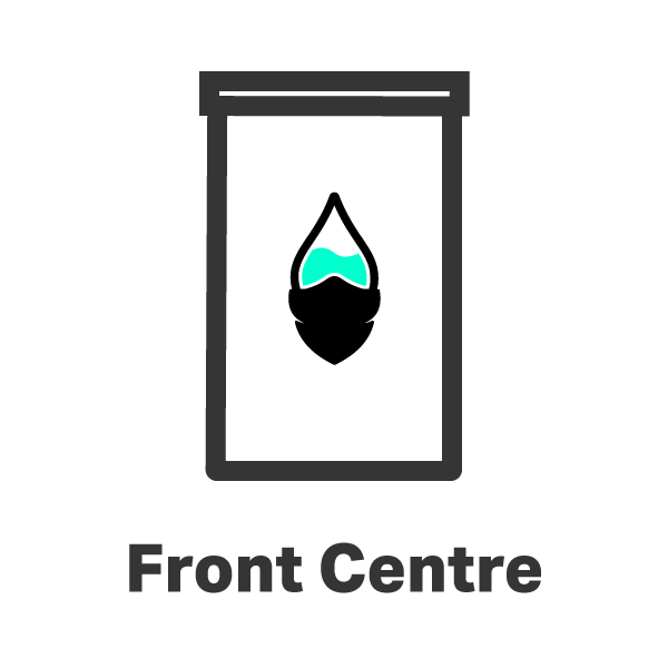The Colour Cartel Print Position Flag Centre