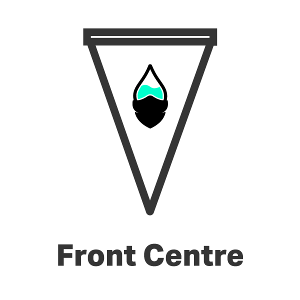 The Colour Cartel Print Position Pennant Centre