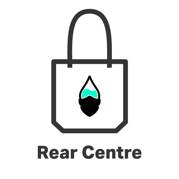 The Colour Cartel Print Position Tote Rear Centre