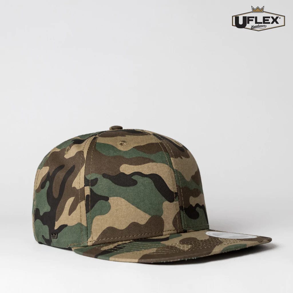UFlex Hats Camo / OS UFlex Adults Snap Back 6