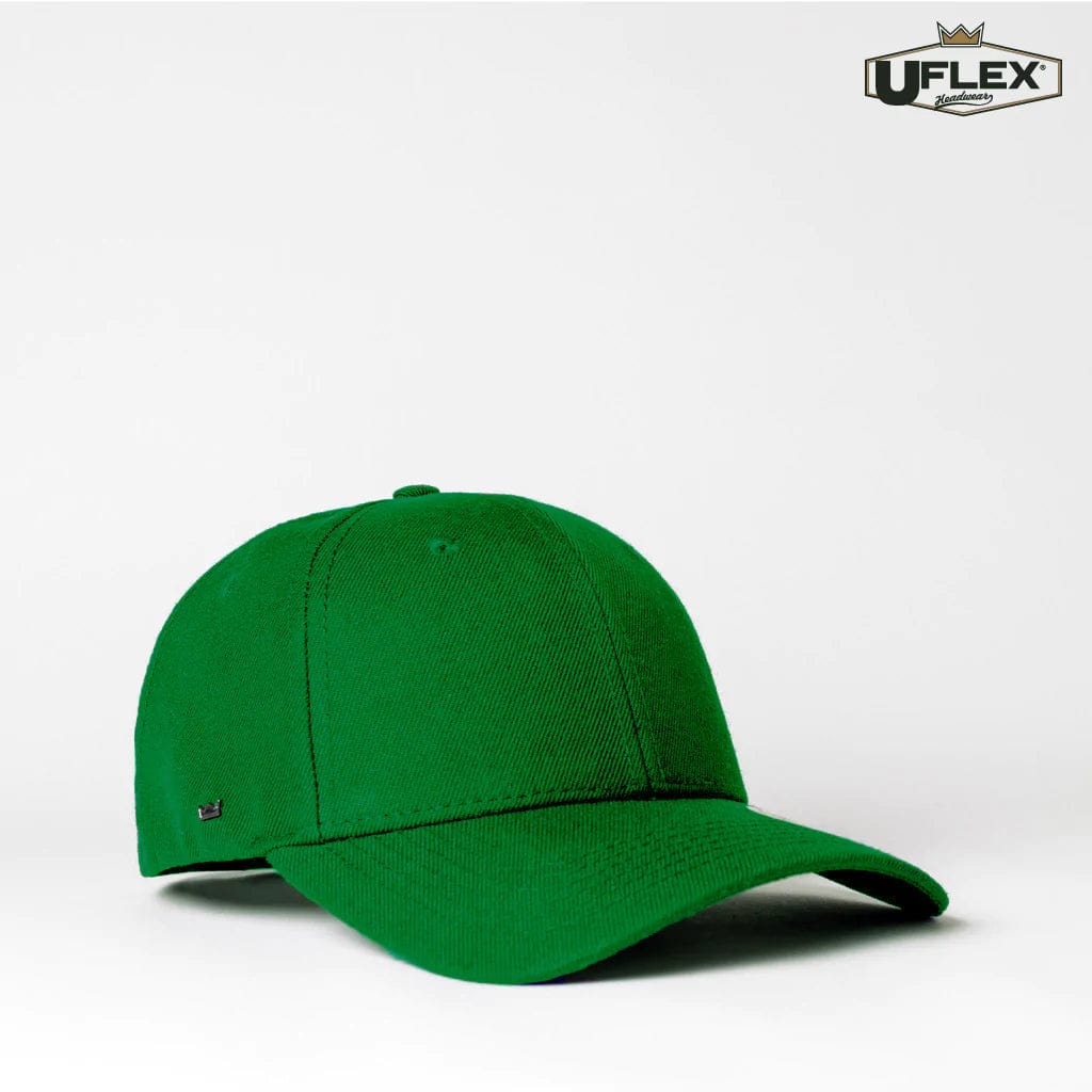 UFlex Hats Irish Green / OS UFlex Adults Pro Style 6 Panel Snapback