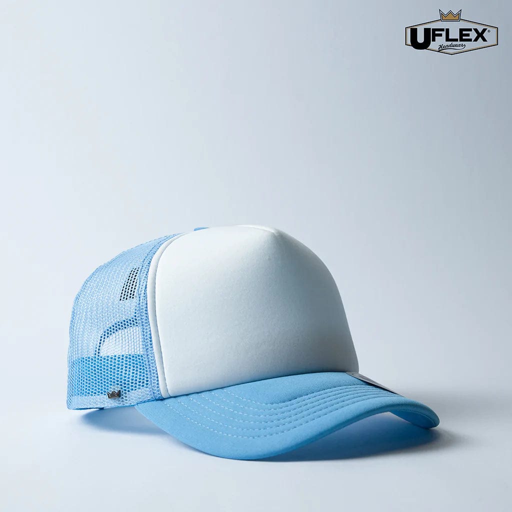UFlex Hats Sky/White Mesh / OS UFlex Snap Back Trucker
