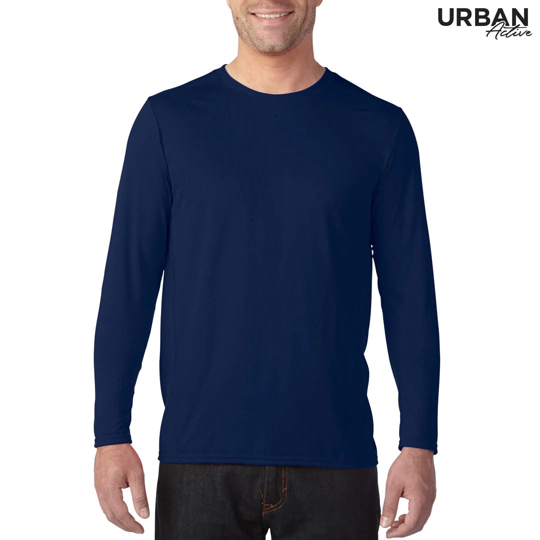 Urban Collab Longsleeves Marbled Navy / XS Urban Active Performance Long Sleeve Adult Tee