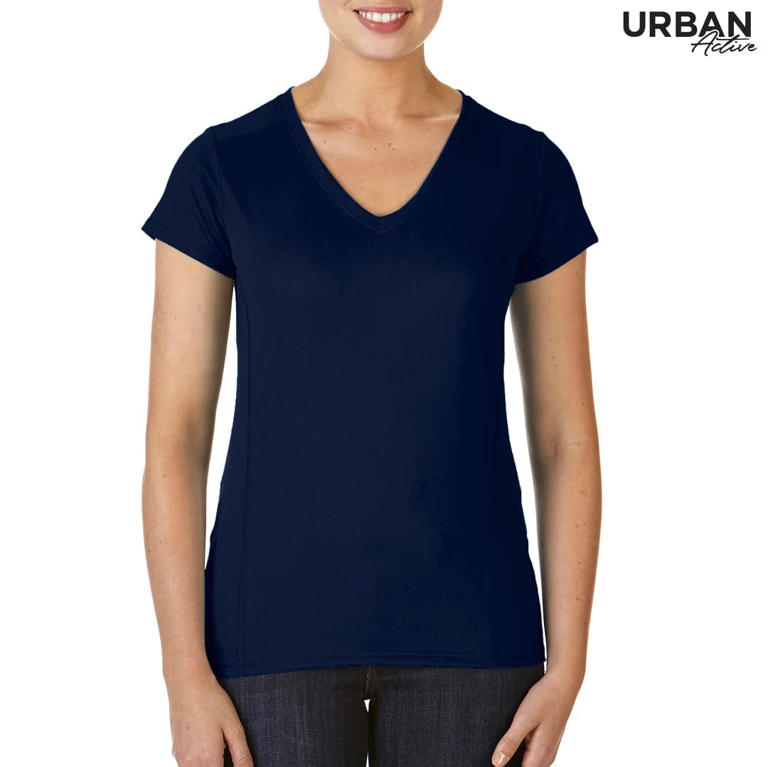 Urban Collab T-Shirts Marbled Navy / XS Urban Active Performance Tech Ladies' Tee