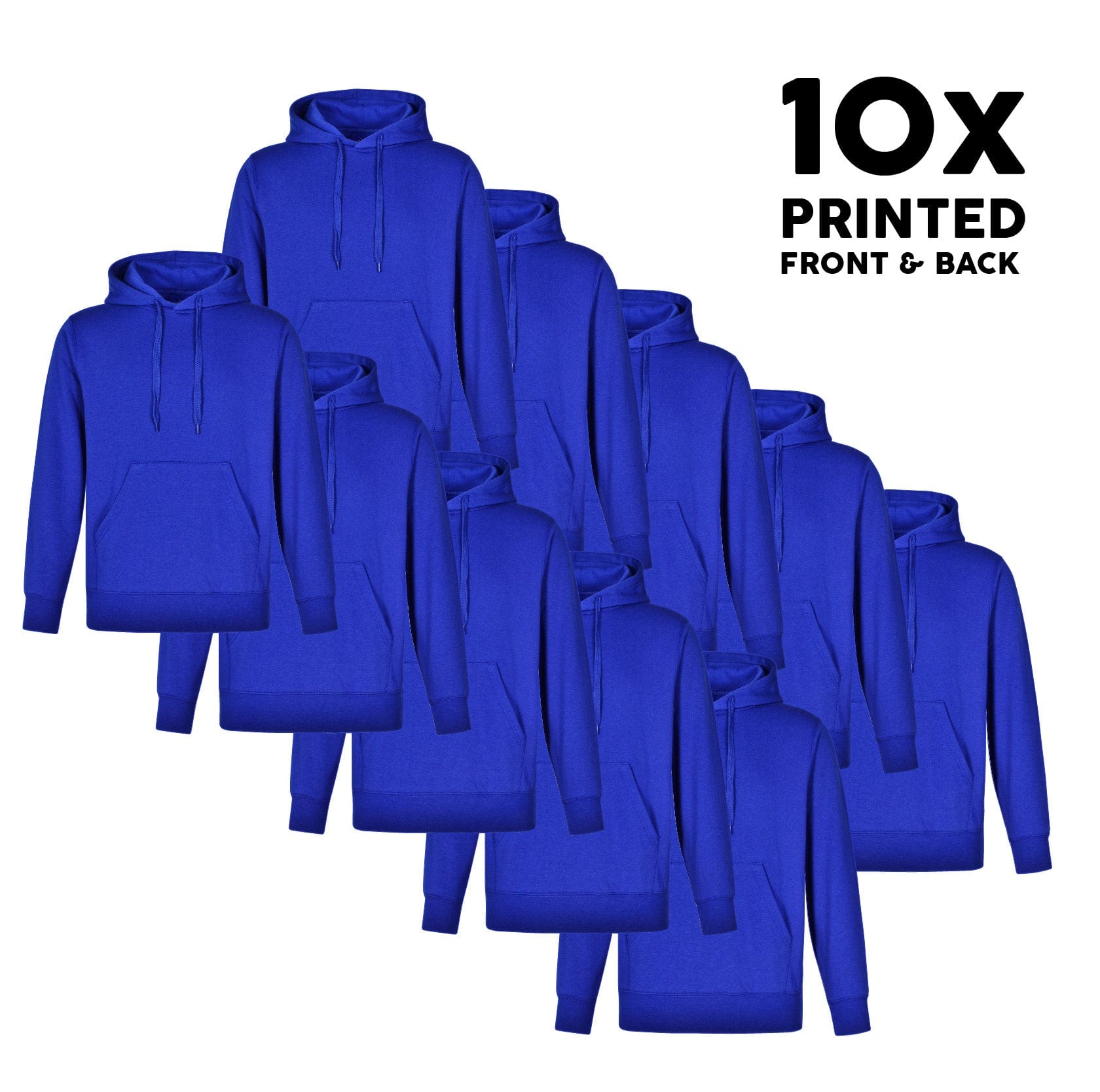Winning Spirit Bundle 10x WS Passion Fleece Hood Bundle - Printed Front & Back