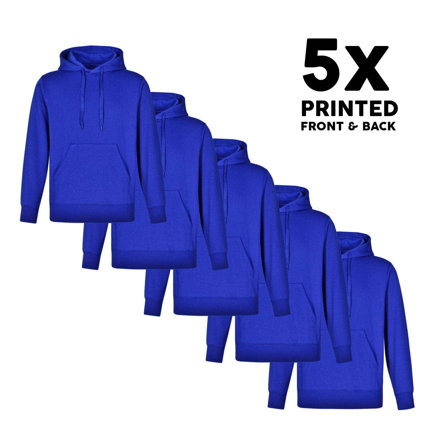 Winning Spirit Bundle 5x WS Passion Fleece Hood Bundle - Printed Front & Back
