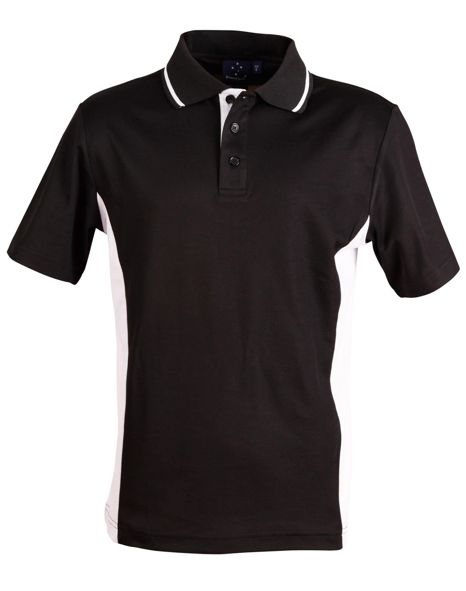 Winning Spirit Polos / Shirts Black/White / S Winning Spirit Teammate Polo
