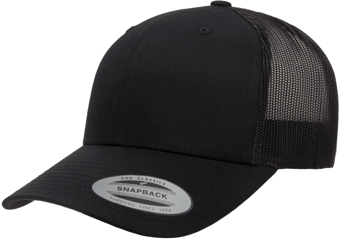 Yupoong Hats Black / OSFA Yupoong Classics Retro Trucker Cap