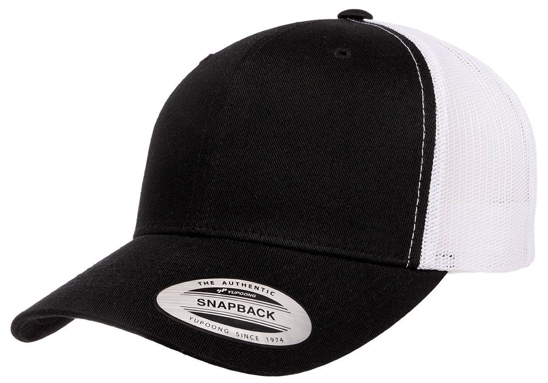 Yupoong Hats Black/White / OSFA Yupoong Classics Retro Trucker Cap - 2 Tone
