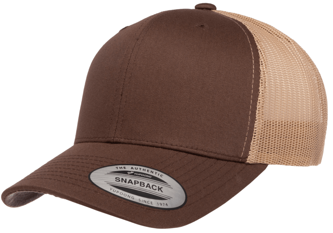 Yupoong Hats Brown/Khaki / OSFA Yupoong Classics Retro Trucker Cap - 2 Tone