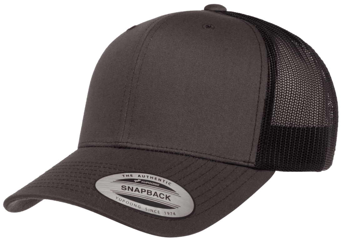 Yupoong Hats Charcoal/Black / OSFA Yupoong Classics Retro Trucker Cap - 2 Tone