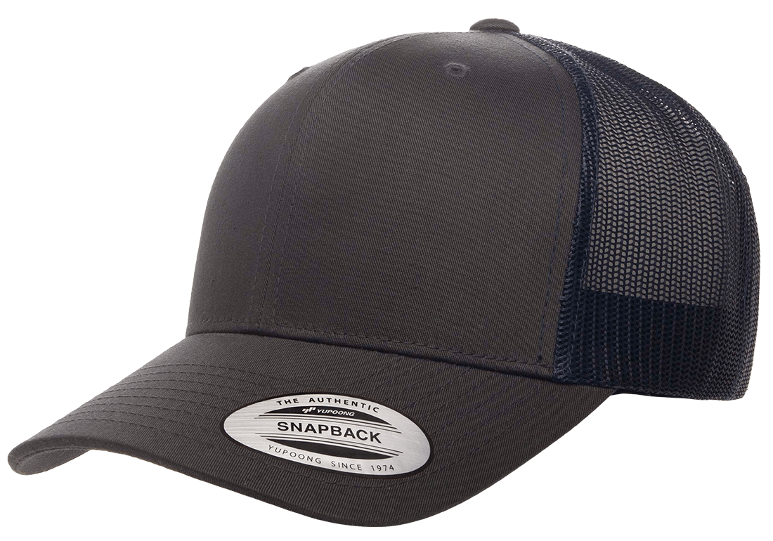 Yupoong Hats Charcoal/Navy / OSFA Yupoong Classics Retro Trucker Cap - 2 Tone