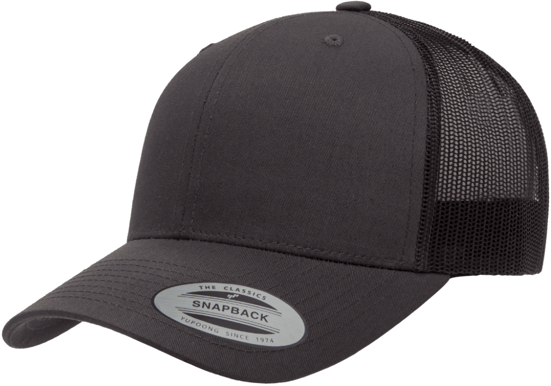 Yupoong Hats Charcoal / OSFA Yupoong Classics Retro Trucker Cap