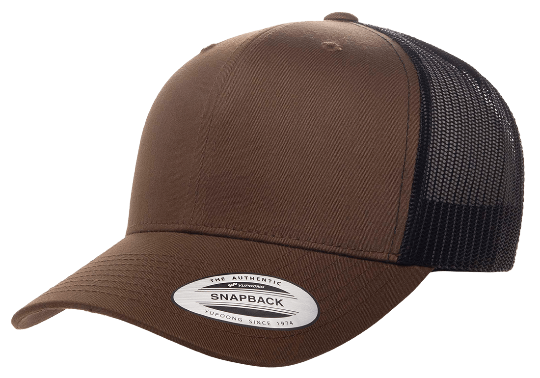 Yupoong Hats Coyote Brown/Black / OSFA Yupoong Classics Retro Trucker Cap - 2 Tone
