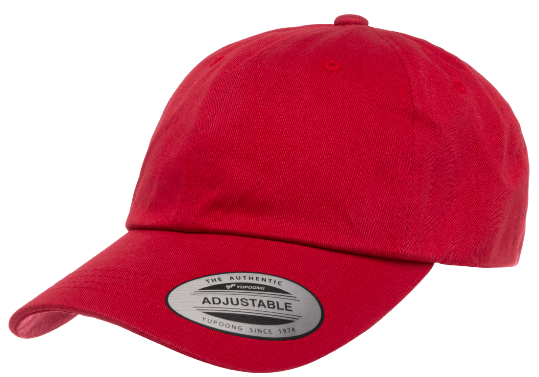 Yupoong Hats Cranberry / OSFA Yupoong Low Profile Cotton Twill Dad Hat