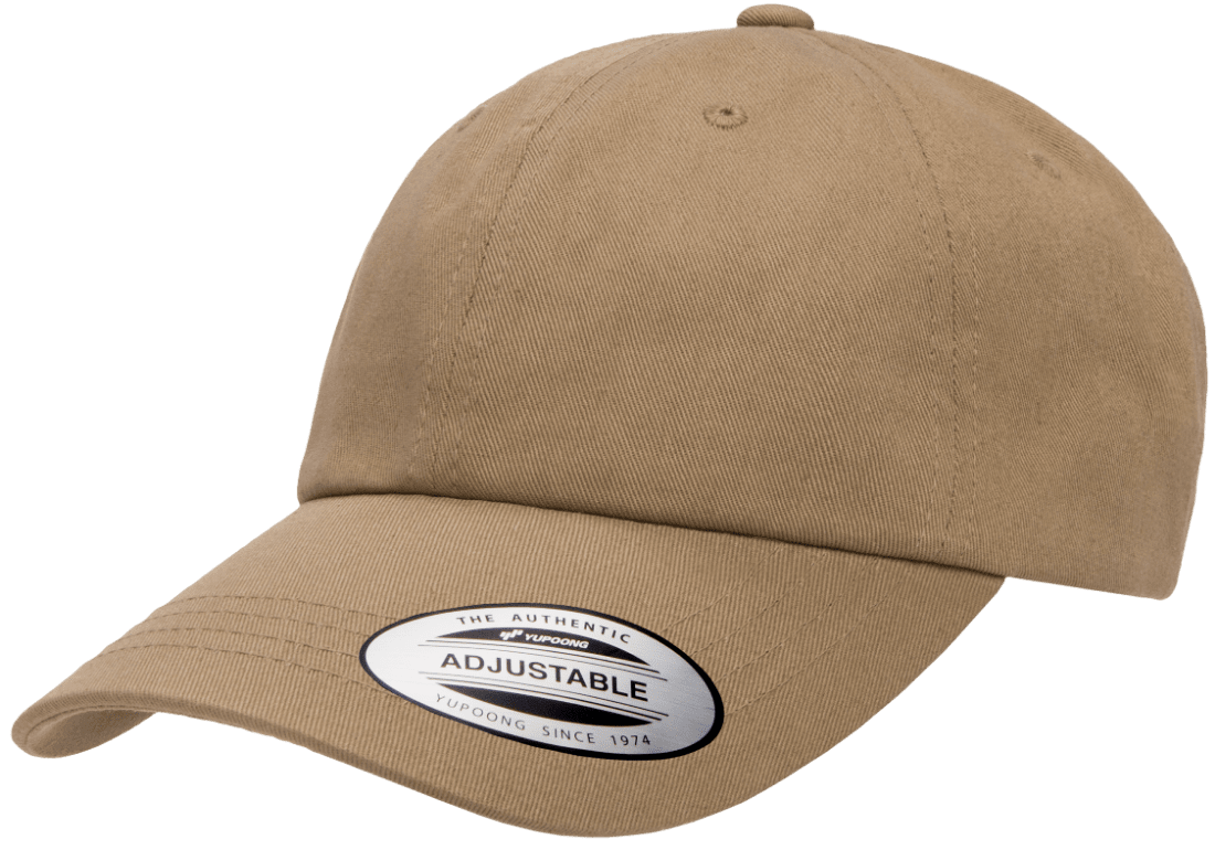 Yupoong Hats Khaki / OSFA Yupoong Low Profile Cotton Twill Dad Hat
