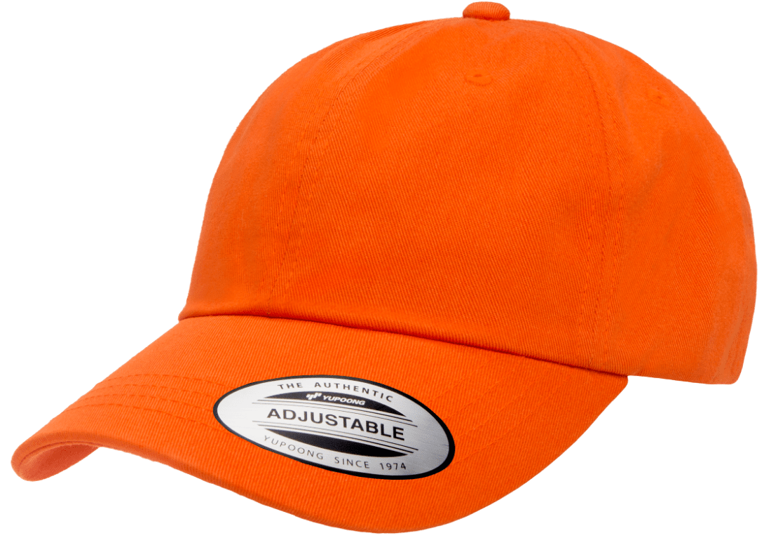 Yupoong Hats Orange / OSFA Yupoong Low Profile Cotton Twill Dad Hat