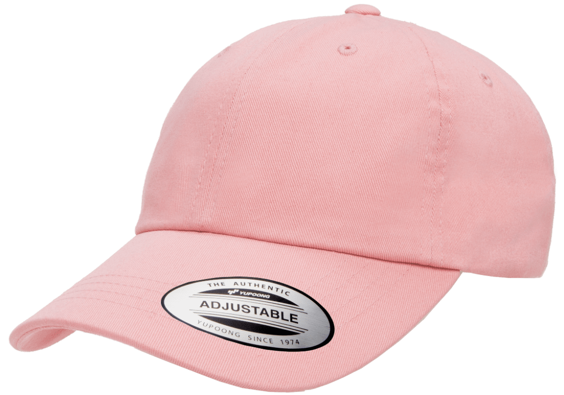 Yupoong Hats Pink / OSFA Yupoong Low Profile Cotton Twill Dad Hat
