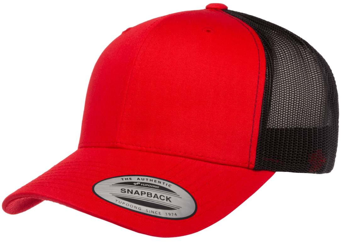 Yupoong Hats Red/Black / OSFA Yupoong Classics Retro Trucker Cap - 2 Tone