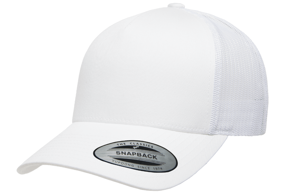 Yupoong Hats White / OSFA Yupoong Trucker 5Panel